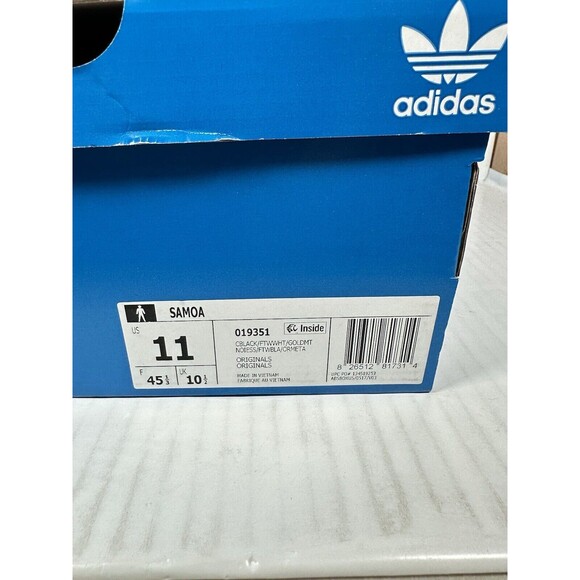 Adidas Samoa Athletic Sneaker Shoes Black White Men\'s Size 11 (019351) NEW main image 7